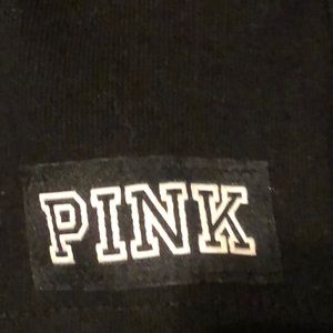 PINK VICTORIA SECRET cut out shoulder hoodie